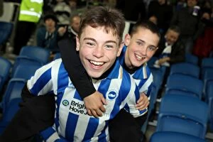 Leeds United - 02-11-2012 Collection: Electric Atmosphere at The Amex: Brighton & Hove Albion FC Crowd Shots (2012-2013)