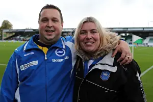 Crowd Shots Away Days - 2013-14 Prints: Electric Atmosphere: Brighton and Hove Albion Away Days 2013-14 - Yeovil Town