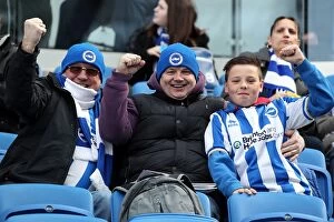 Images Dated 19th July 2001: Electric Atmosphere: Brighton & Hove Albion Fans in Action at The Amex Stadium (2012-2013)