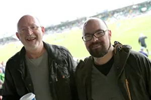 Crowd Shots Away Days - 2013-14 Prints: Electric Atmosphere: Brighton and Hove Albion Fans at Yeovil Town (Away Days 2013-14)