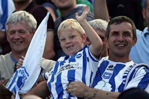 Images Dated 20th August 2011: Electric Atmosphere: Brighton & Hove Albion FC Crowd Shots (2011-12) at The Amex Stadium