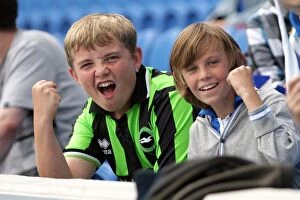 Images Dated 20th August 2011: Electric Atmosphere: Brighton & Hove Albion FC Crowd Shots (2011-2012) at the Amex Stadium