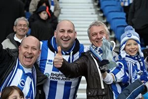 Images Dated 10th May 2001: Electric Atmosphere: Brighton & Hove Albion FC Crowd Shots (2012-2013) at the Amex Stadium
