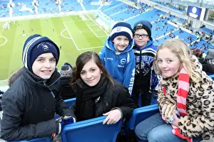 Burnley - 23-02-2013 Prints: Electric Atmosphere: Brighton & Hove Albion FC Crowd Shots (2012-2013) at The Amex Stadium