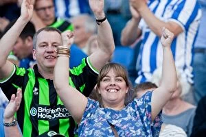 Images Dated 21st August 2012: Electric Atmosphere: Crowd Shots at Brighton & Hove Albion's Amex Stadium (2012-2013)