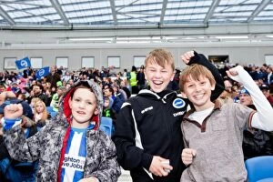 Crowd Shots at the Amex 2011-12 Collection: Electric Atmosphere: Unforgettable Crowd Shots from Brighton & Hove Albion's 2011-12 Season at The