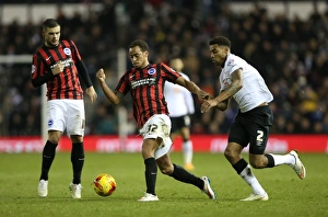 Derby County 06DEC14 Prints: Elliott Bennett in Action: Derby County vs