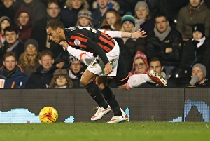 Fulham 29DEC14 Prints: Elliott Bennett in Action: Fulham vs. Brighton & Hove Albion, Craven Cottage (29DEC14)