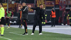 As Roma Manager Daniele De Rossi M Prints: Europa League 07MAR24
