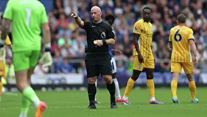 Referee Simon Hooper Prints: Everton v Brighton and Hove Albion Premier League 17AUG24