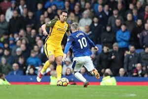 Images Dated 10th March 2018: Everton vs. Brighton and Hove Albion: Intense Premier League Clash at Goodison Park (10MAR18)