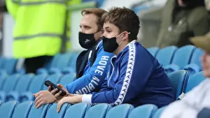 Covid 19 Guidance Prints: Excited Young Fans at the American Express Community Stadium: Brighton & Hove Albion vs Manchester City (18May21)