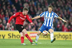 Cardiff City - 19-02-2013 Prints: Exciting 2012-13 Season Encounter: Brighton & Hove Albion vs. Cardiff City (Away)