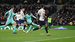 FA Cup 4th Round: Intense Clash between Tottenham and Brighton at Tottenham Hotspur Stadium (05FEB22)