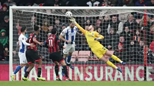 Images Dated 5th January 2019: FA Cup Third Round: AFC Bournemouth vs. Brighton and Hove Albion - Intense Match Action at