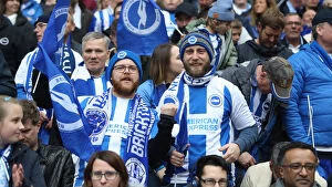Manchester City 06APR19 Collection: FA Cup Semi-Final: Manchester City vs. Brighton and Hove Albion - Supporters at Wembley Stadium