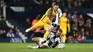 Images Dated 6th February 2019: FA Cup Showdown: West Bromwich Albion vs. Brighton & Hove Albion (06FEB19) - Battle at The Hawthorns