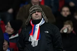 Images Dated 11th December 2010: A fan at Huddersfield Town, December 2010