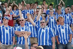 Crowd Shots (Withdean Era) Collection: Fans celebrate our League 1 success in 2011