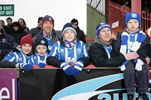 Crowd Shots (Withdean Era) Collection: Fans at Exeter City, January 2011
