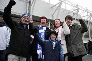 Images Dated 16th February 2011: Fans at Stoke City for the FA Cup 5th Round, Feb 2011