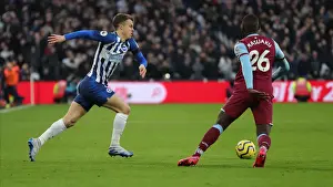 Feb 1, 2020: Intense Premier League Clash between West Ham United and Brighton & Hove Albion at London Stadium