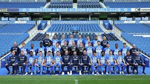 Football Ground Prints: First Team Photocall American Express Stadium 03OCT23