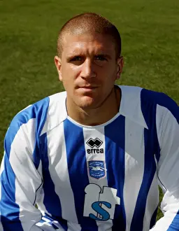 Adam El-Abd Prints: Focused Defender: Adam El-Abd in Action for Brighton & Hove Albion