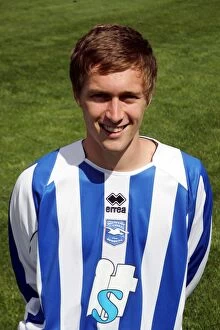Jake Robinson Collection: Focused and Determined: Jake Robinson's Intense Concentration with Brighton & Hove Albion FC
