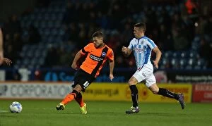 Images Dated 21st October 2014: Forster-Caskey in Action: Huddersfield vs. Brighton, Championship 2014