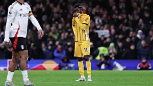Looks Frustrated Prints: FUlham v Brighton and Hove Albion Premier League 05DEC24