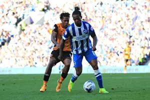 Hull City 12SEP15 Prints: Gaetan Bong Defends for Brighton and Hove Albion Against Hull City