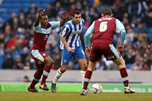 Gary Dicker in action during Brighton & Hove Albion v Burnley, Npower championship, Amex Stadium, Brighton