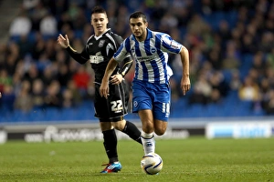 Ipswich Town - 02-10-2012 Prints: Gary Dicker in Action: Brighton & Hove Albion vs