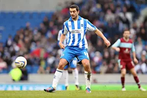 Burnley - 23-02-2013 Prints: Gary Dicker in Action: Brighton & Hove Albion vs Burnley