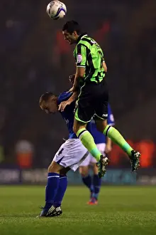 Gary Dicker of Brighton & Hove Albion in Action Against Burnley at Leicester City's Kingpower Stadium (October 23, 2012)