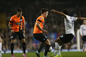 Tottenham Hotspur 29OCT14 Prints: Gary Gardner Faces Off Against Tottenham in Intense Capital One Cup Showdown, October 2014