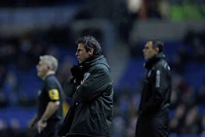 Images Dated 29th December 2012: Gianfranco Zola and Gus Poyet Face-Off: Brighton & Hove Albion vs. Watford, December 29, 2012