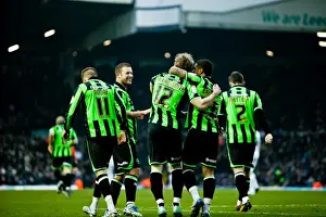 Leeds United - 11-02-12 Prints: A Glance Back: Exciting 2011-12 Encounter - Brighton & Hove Albion vs. Leeds United