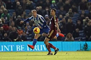 Images Dated 14th February 2017: Glenn Murray Goes for Glory: Brighton & Hove Albion vs Ipswich Town, EFL Sky Bet Championship