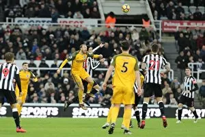 Images Dated 30th December 2017: Glenn Murray Goes Head to Head: Newcastle United vs. Brighton and Hove Albion