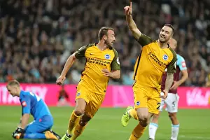 Glenn Murray Scores First Goal: Brighton Leads 1-0 against West Ham United (Premier League 20OCT17)