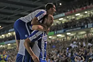 Nottingham Forest 12AUG16 Prints: Glenn Murray's Dramatic 3-0 Goal: Brighton & Hove Albion vs