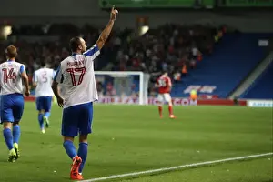 Nottingham Forest 12AUG16 Prints: Glenn Murray's Goal Celebration: Brighton & Hove Albion vs