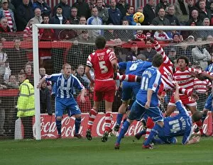 Images Dated 27th November 2006: Goalmouth scramble in the Albion penalty area