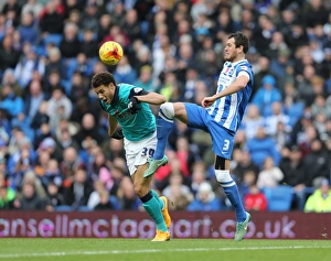 Blackburn Rovers 08NOV14 Prints: Gordon Greer in Action: Brighton and Hove Albion vs