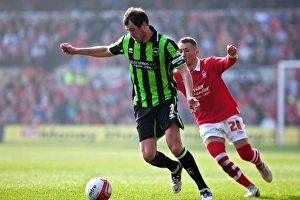 Nottingham Forest - 24-03-2012 Prints: Gordon Greer in Action: Brighton & Hove Albion vs. Nottingham Forest, March 24, 2012