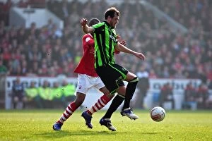 Images Dated 24th March 2012: Gordon Greer: In Action Against Nottingham Forest, March 2012