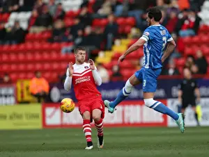 Charlton Athletic 10JAN15 Prints: Gordon Greer: In Action at The Valley - Charlton Athletic vs