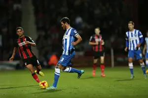 Bournemouth 01NOV14 Prints: Gordon Greer: Battle at the Stadiums - Brighton & Hove Albion vs Bournemouth (November 2014)